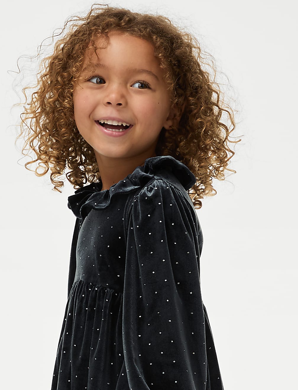 Sparkly Velvet Dress (1-8 Yrs)