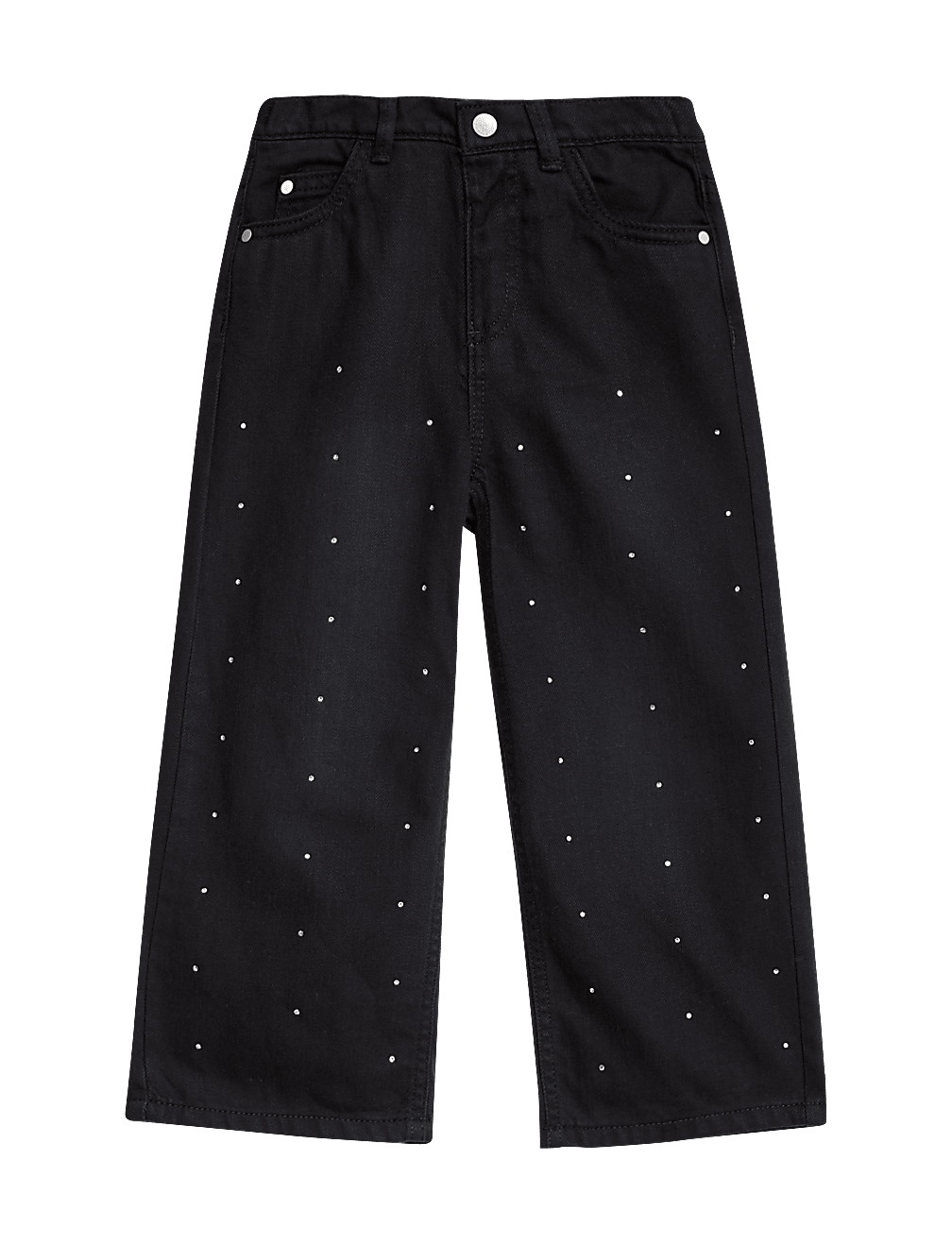 Denim Diamante Straight Leg Jeans (2-10 Yrs)