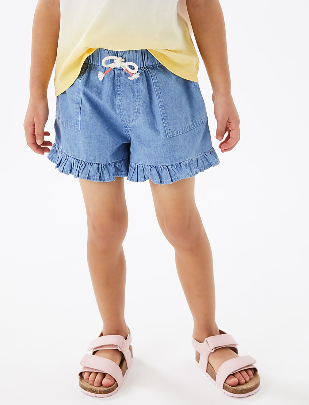 Pure Cotton Denim Shorts (2-7 Yrs)