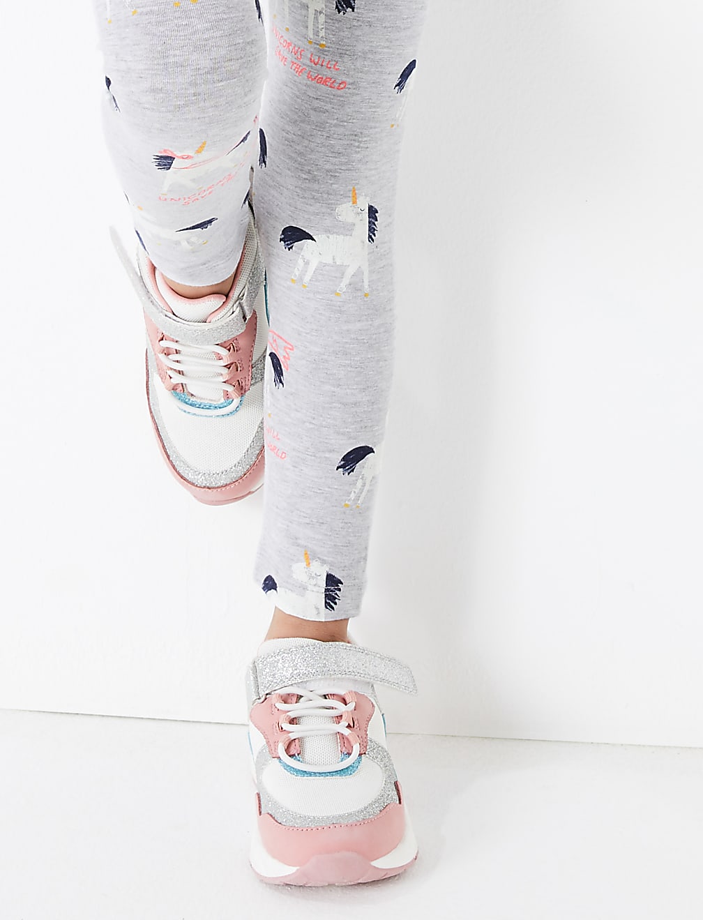 Cotton Unicorn Print Leggings (2-7 Yrs)