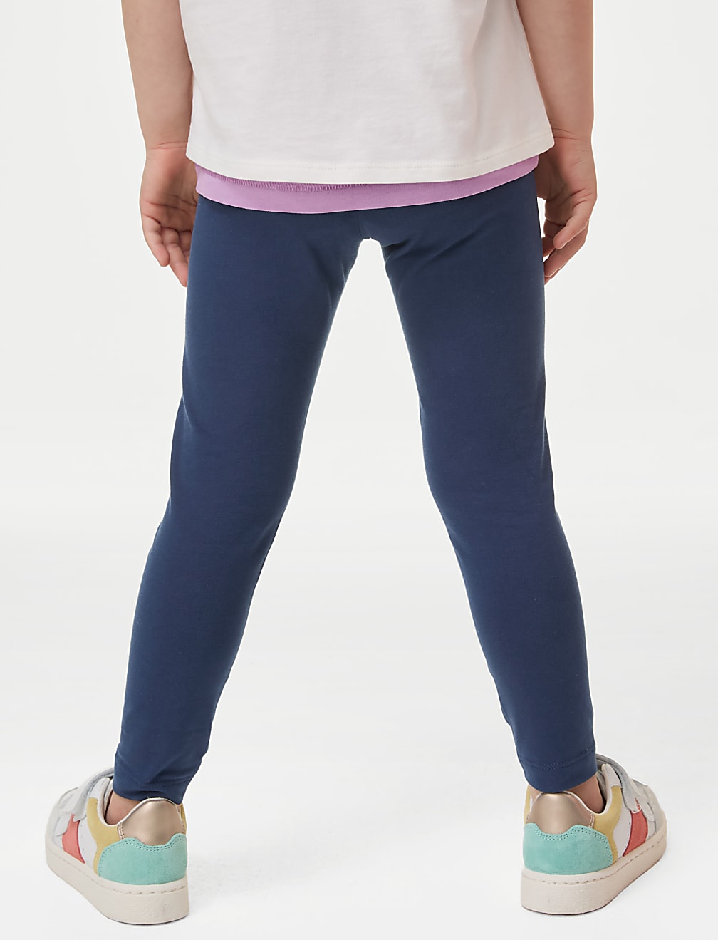 Cotton Rich Plain Leggings (2-7 Yrs)