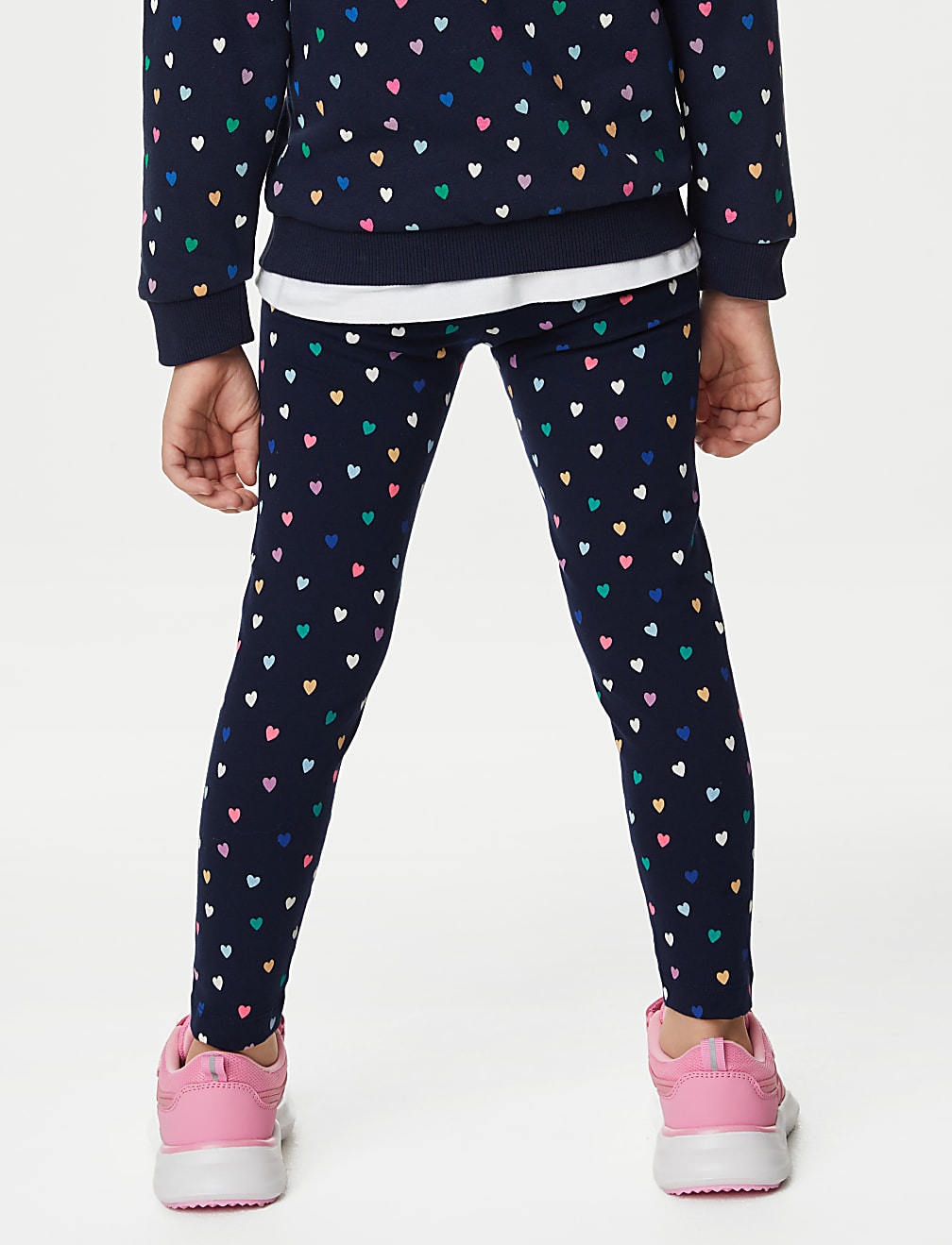 Cotton Rich Heart Leggings (2-8 Yrs)