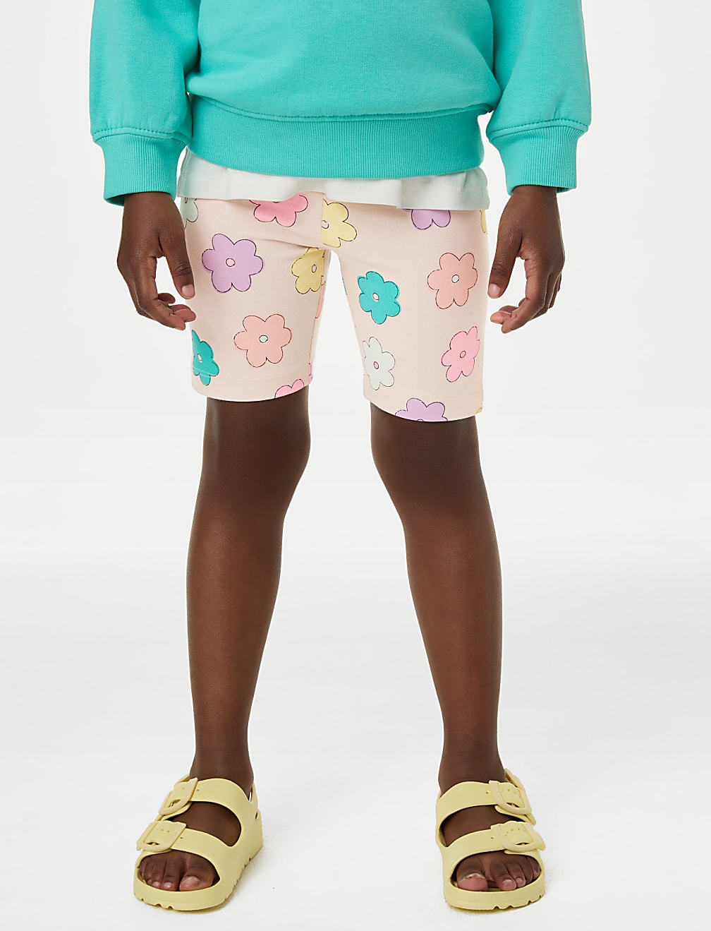 Cotton Rich Cycling Shorts (2-8 Yrs)