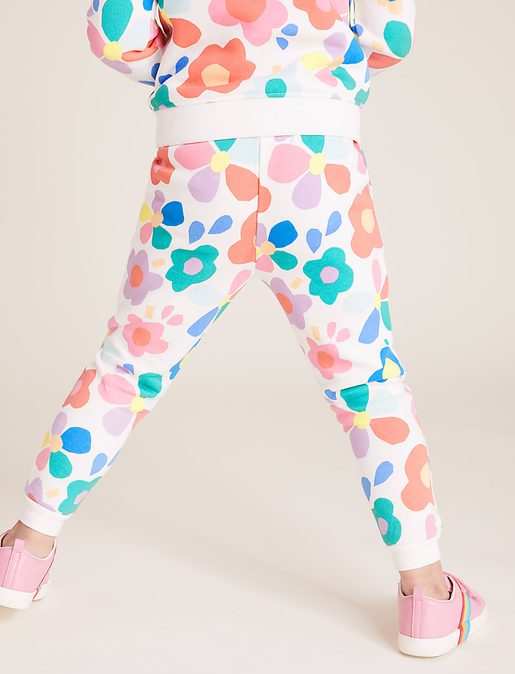 Cotton Floral Print Joggers (2-7 Yrs)
