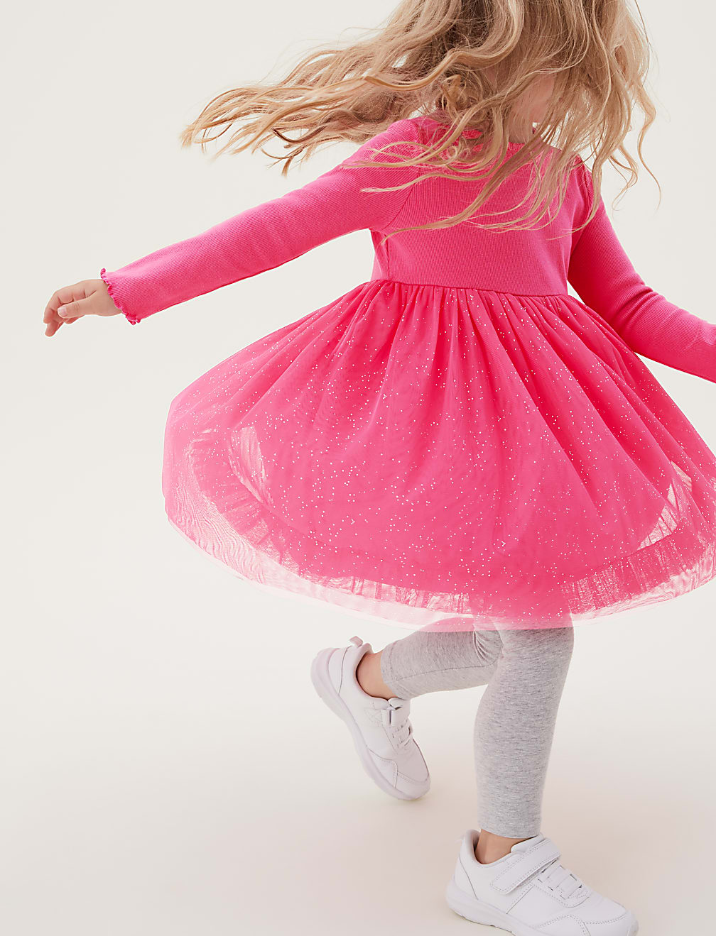 Cotton Rich Glitter Tulle Dress (2-7 Yrs)