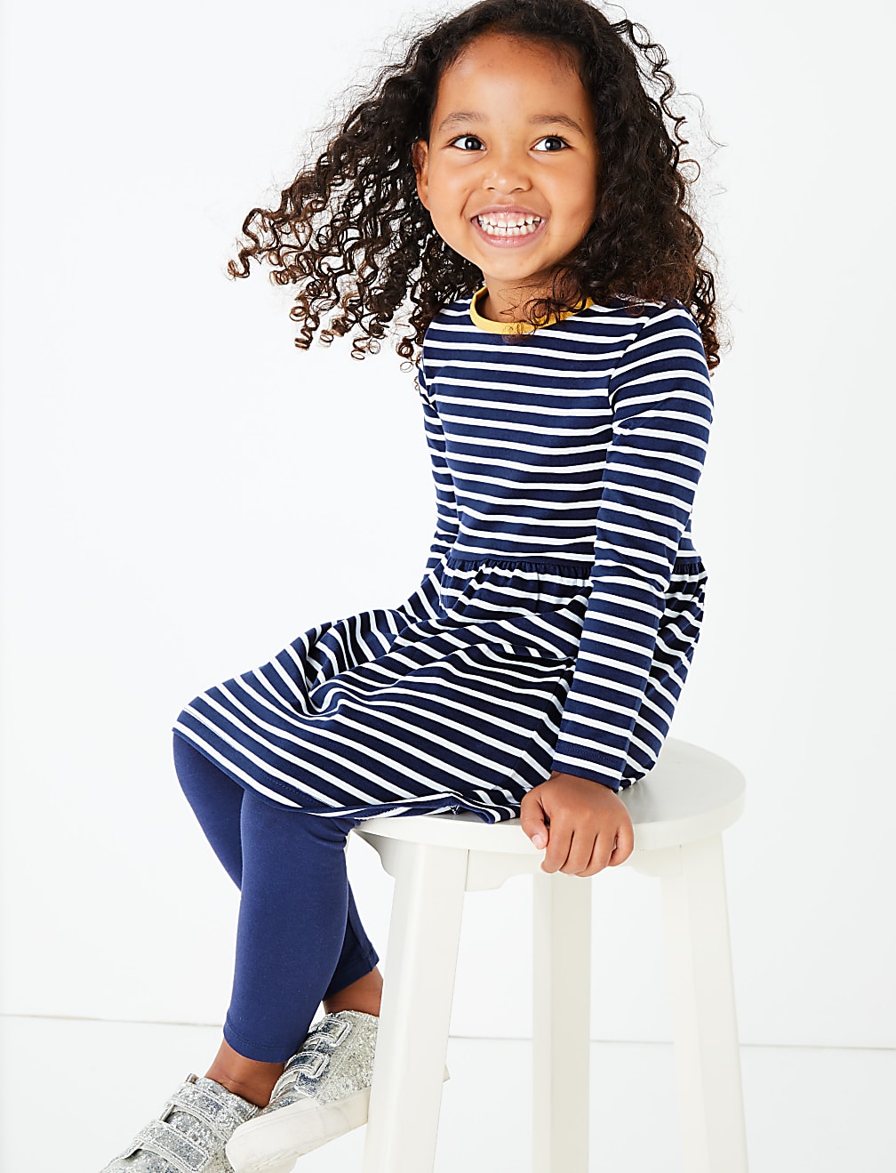 Pure Cotton Nautical Striped Dress (3 Months - 7 Years)