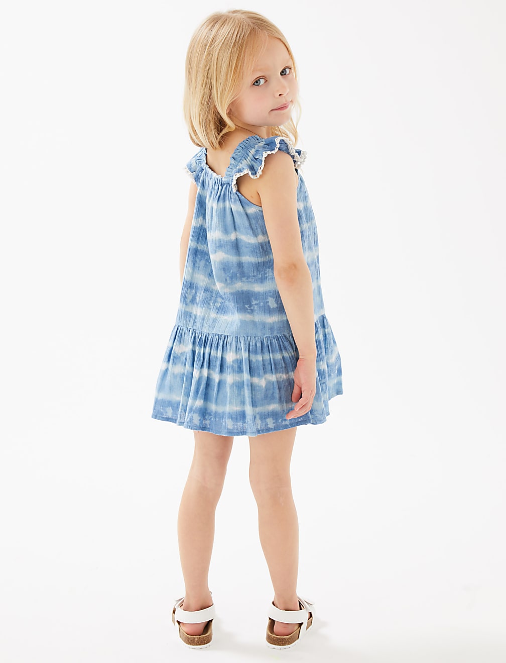 Pure Cotton Tie Dye Dress (2-7 Yrs)