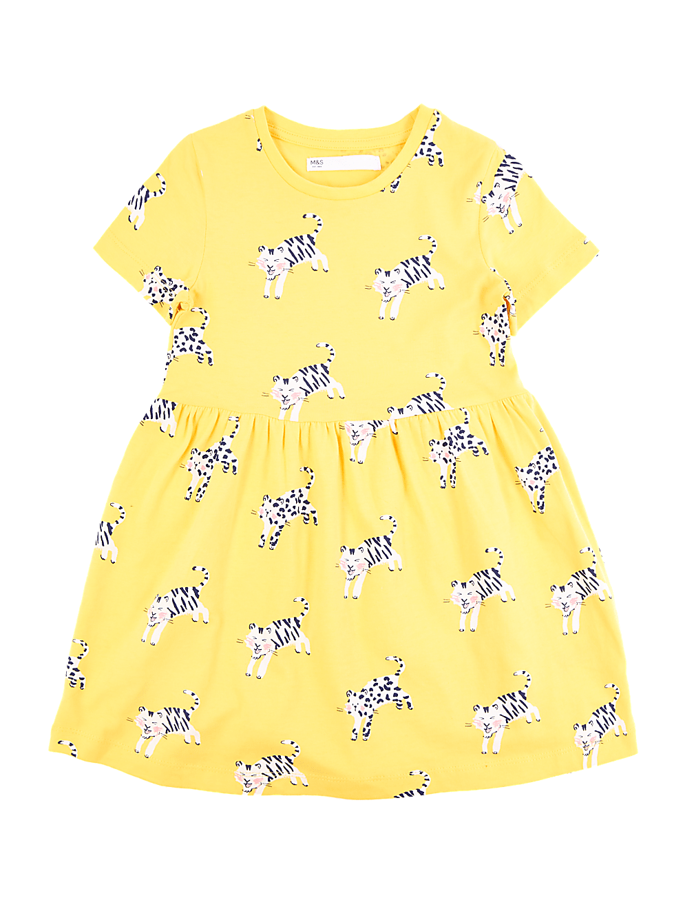 Cotton Tiger Print Dress (2-7 Yrs)