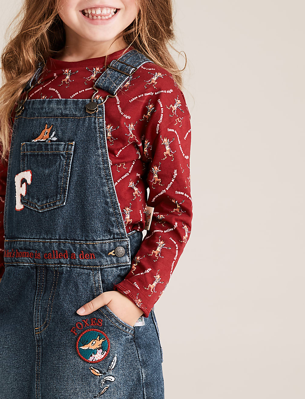 Roald Dahl&trade; & NHM&trade; Fox Pinafore Outfit (2-7 Years)