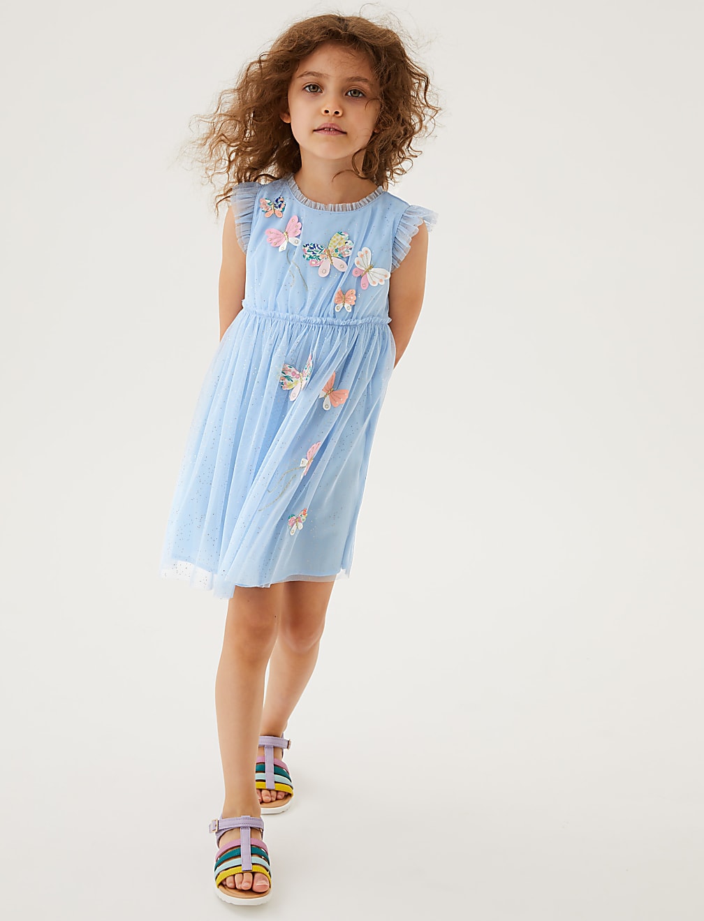 Chiffon Butterfly Dress (2-7 Yrs)