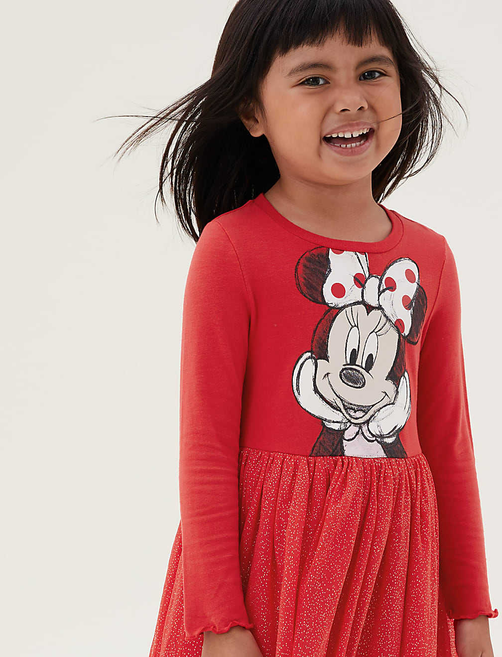 Minnie Mouse™ Cotton Rich Dress (2-7 Yrs)