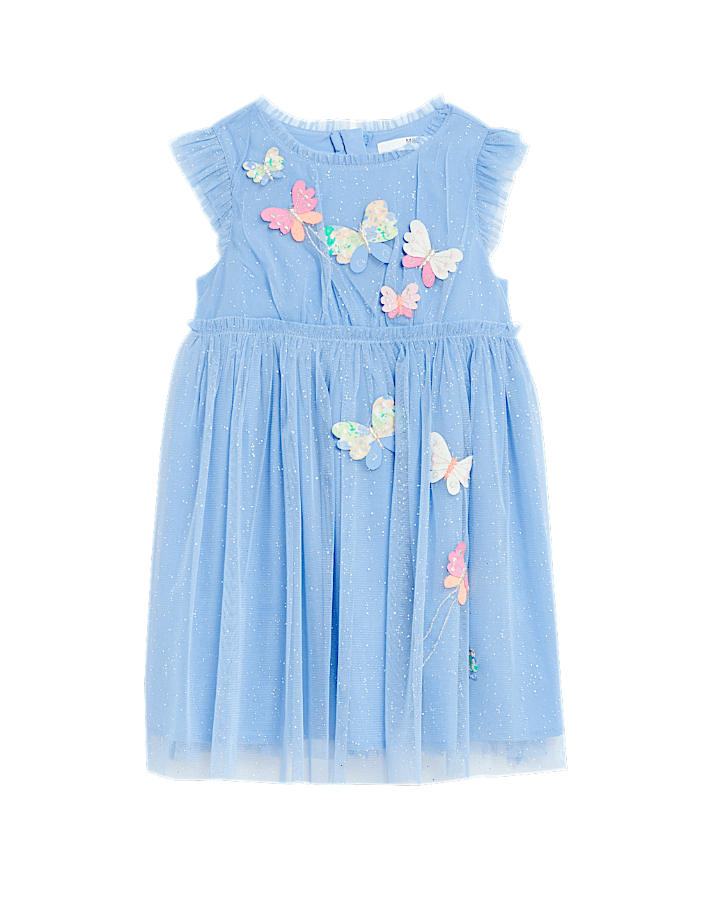 Butterfly Applique Tulle Dress