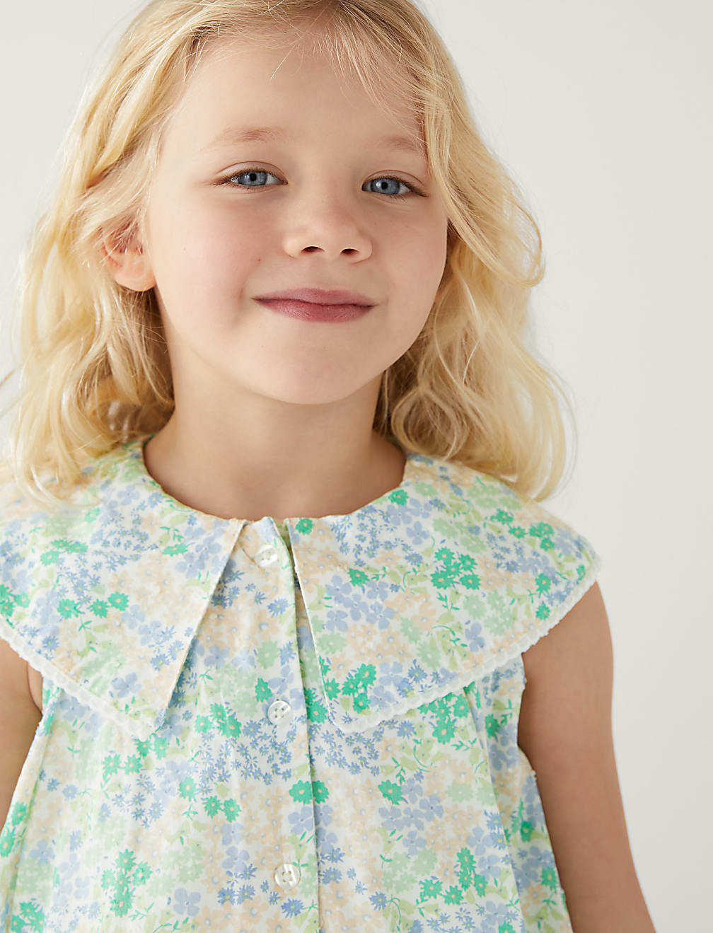 Pure Cotton Floral Dress