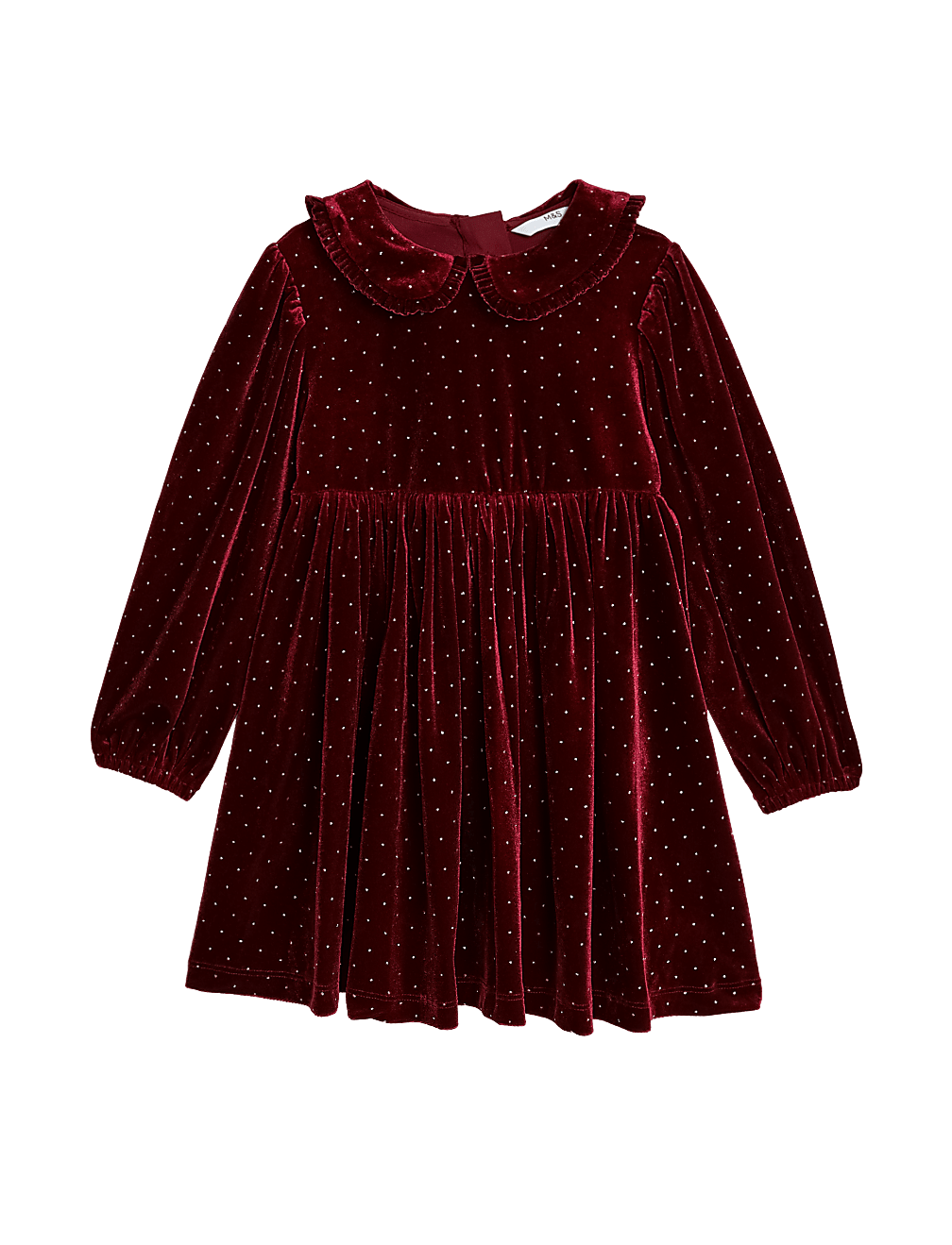 Glitter Spot Velvet Dress (2-7 Yrs)
