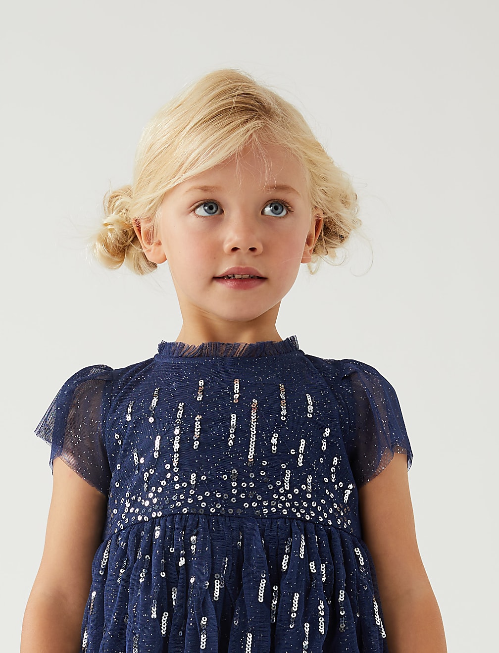 Sequin Star Embroidered Dress