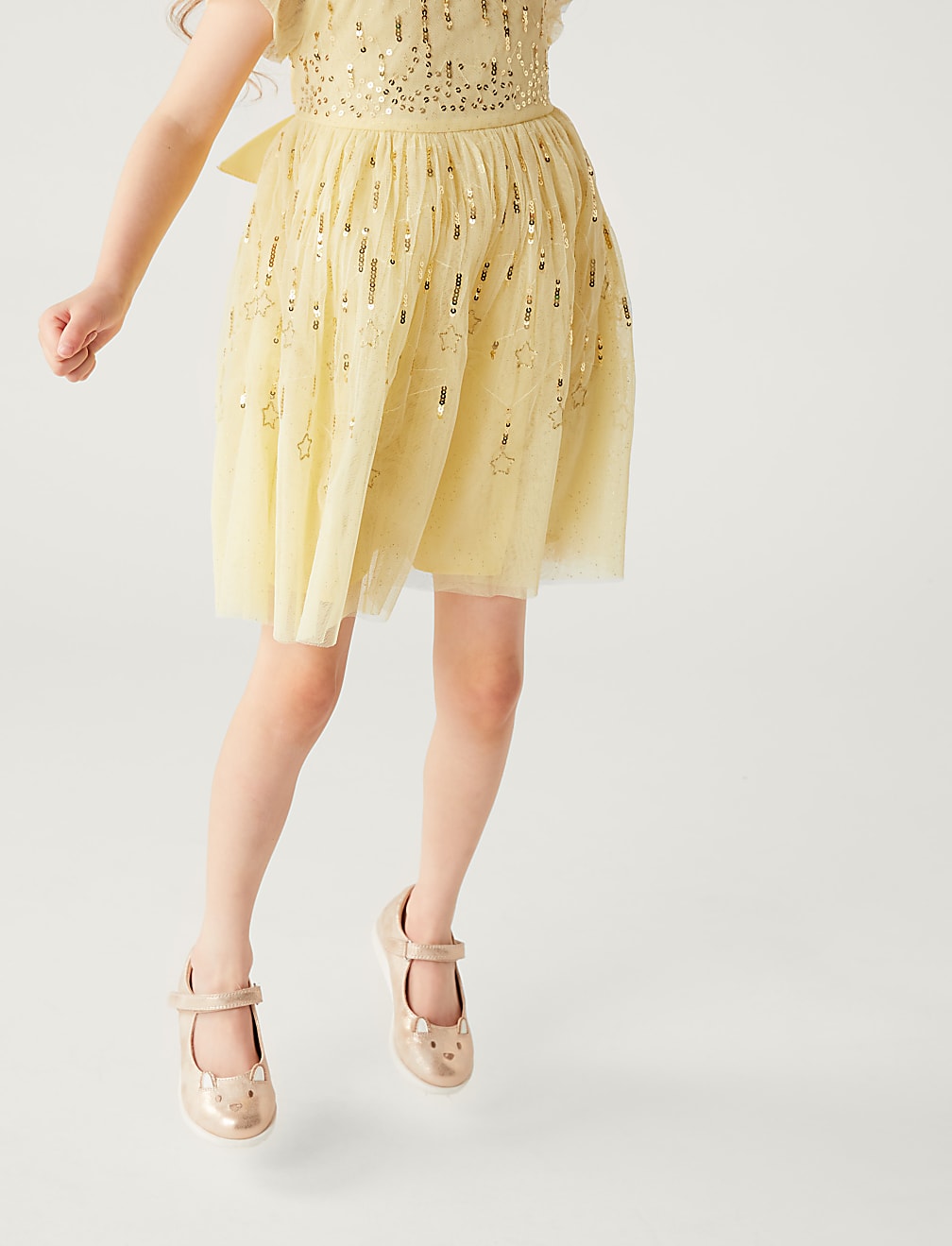Sequin Star Embroidered Dress