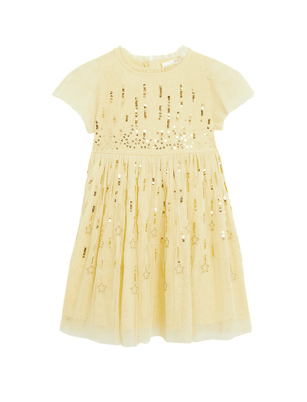 Sequin Star Embroidered Dress