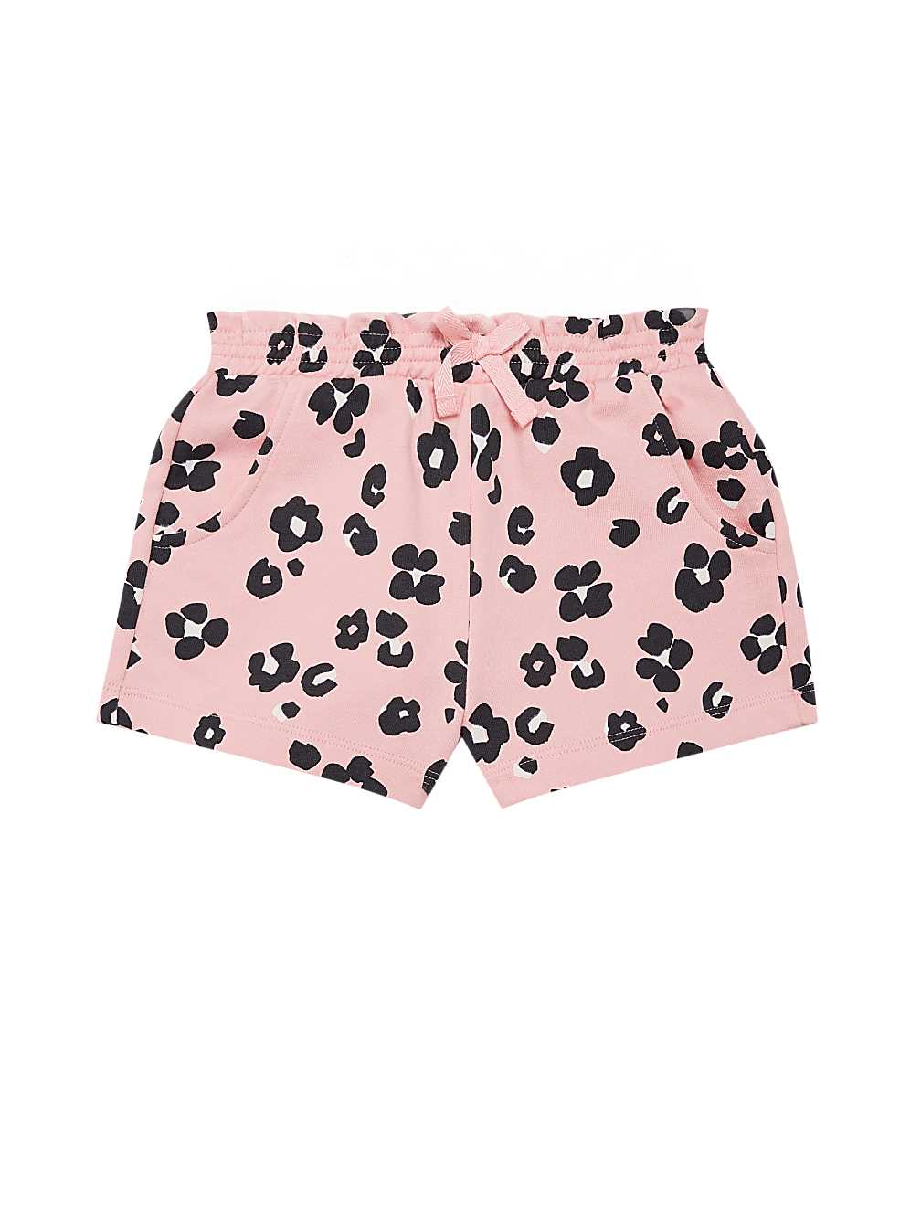 Cotton Leopard Print Shorts