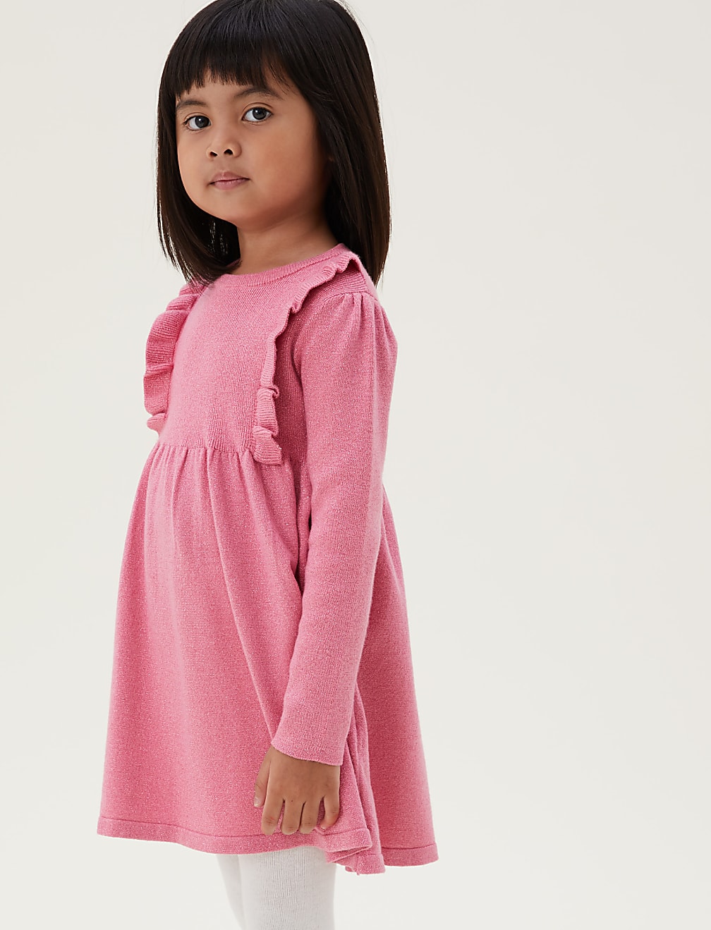 2pc Frill Dress & Tights Set (2-7 Yrs)