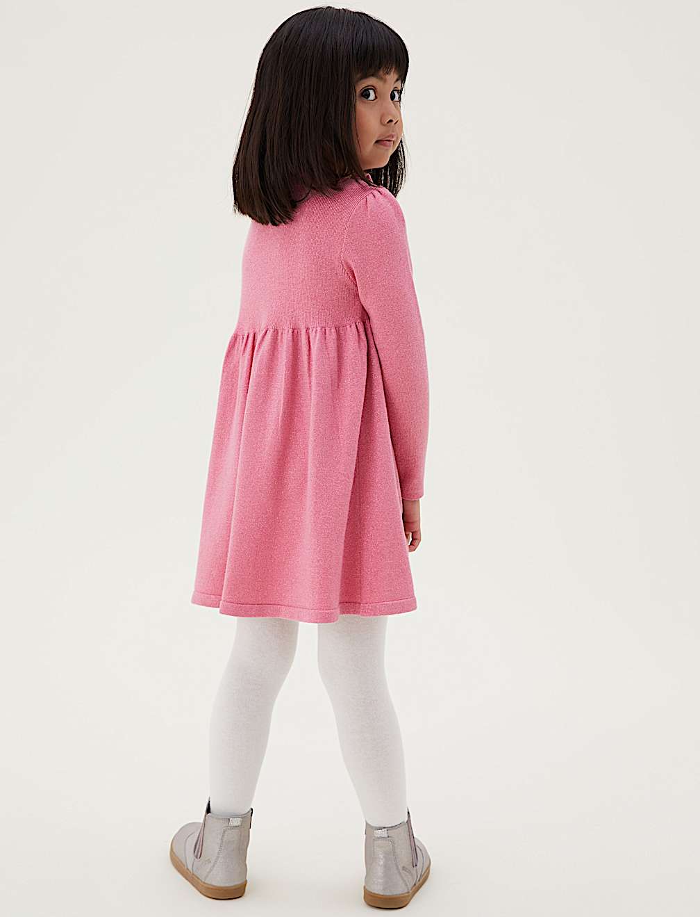 2pc Frill Dress & Tights Set (2-7 Yrs)
