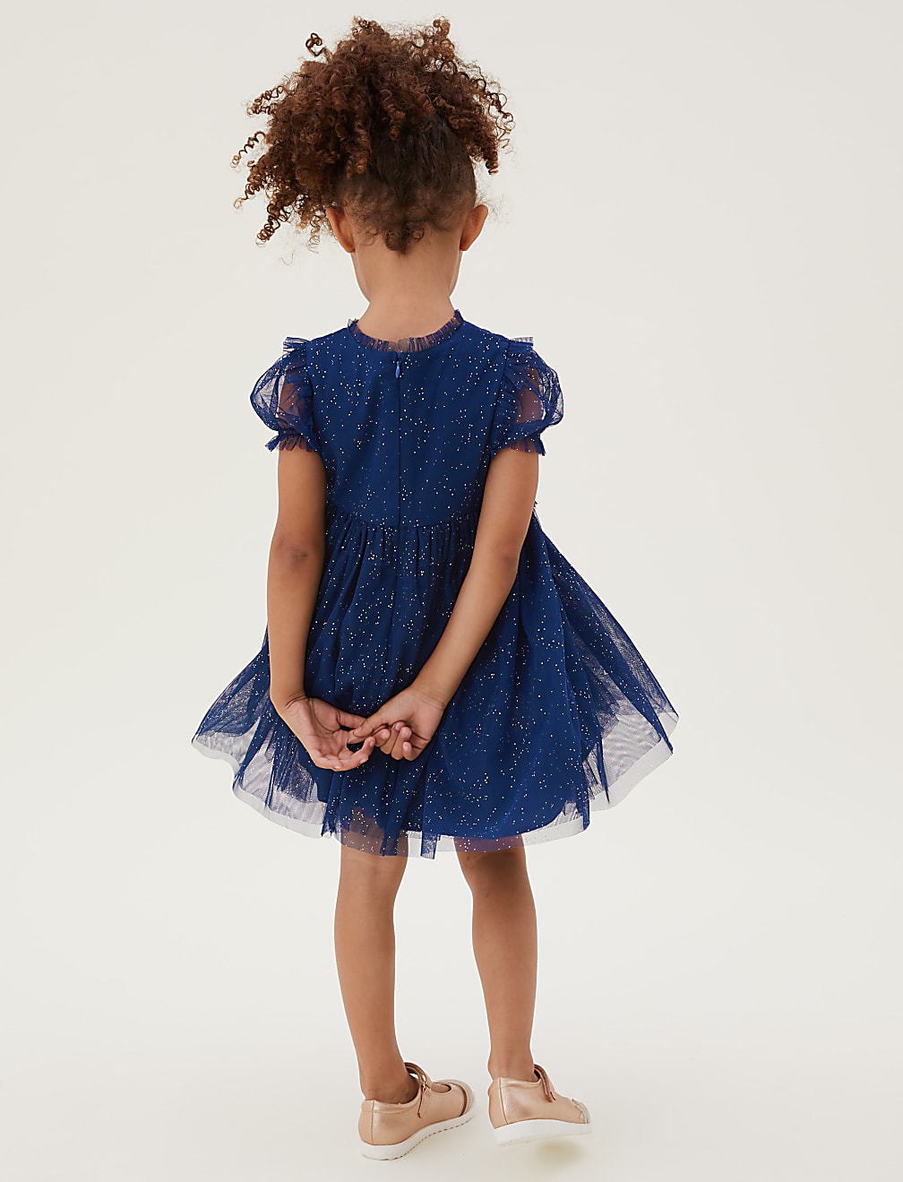 Tulle Sequin Stars Dress (2-7 Yrs)