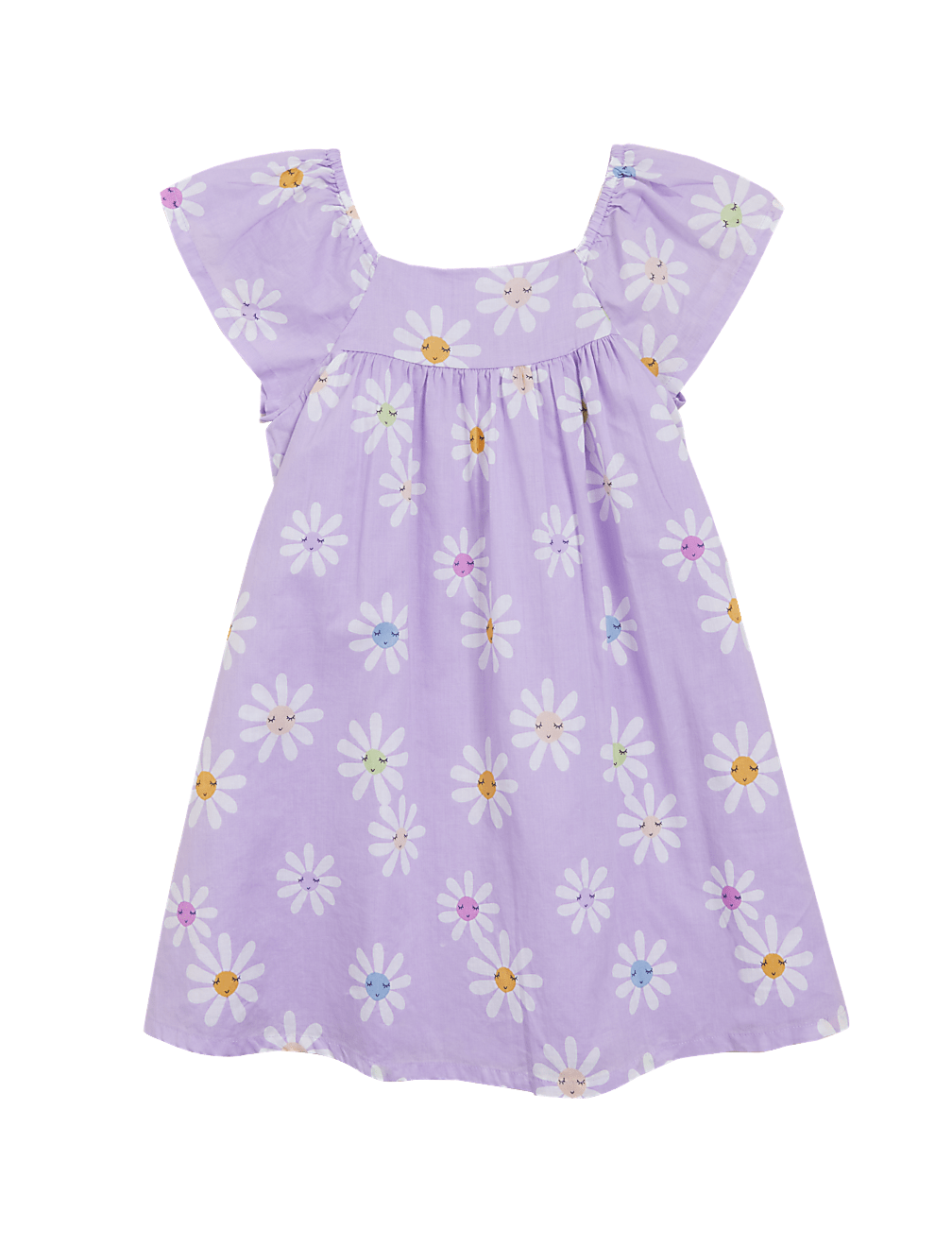 Pure Cotton Daisy Print Dress (2-7 Yrs)
