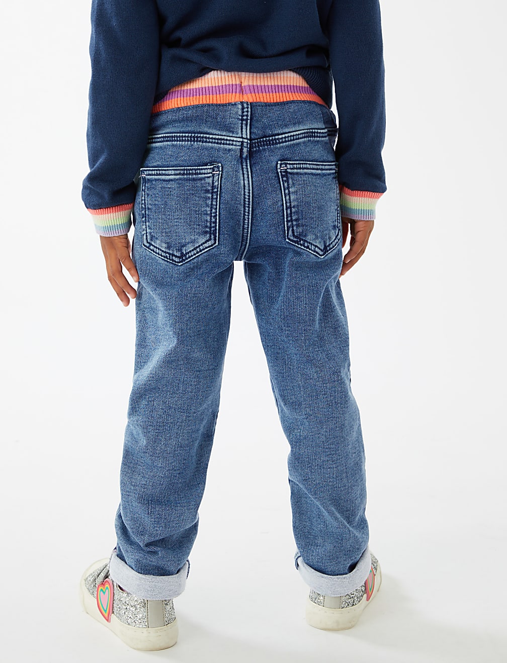 Regular Denim Unicorn Embroidered Jeans (2-7 Yrs)