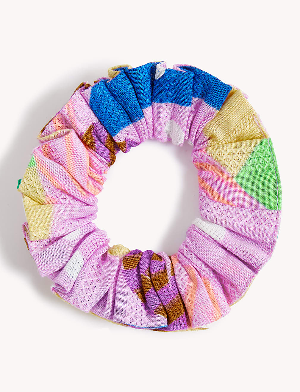 2pc Pure Cotton Printed Dress & Scrunchie (2-8 Yrs)