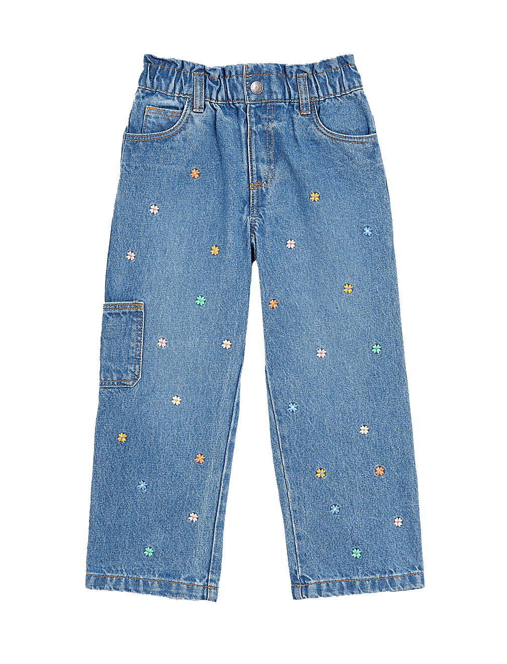 Denim Embroidered Jean (2-8 Yrs)