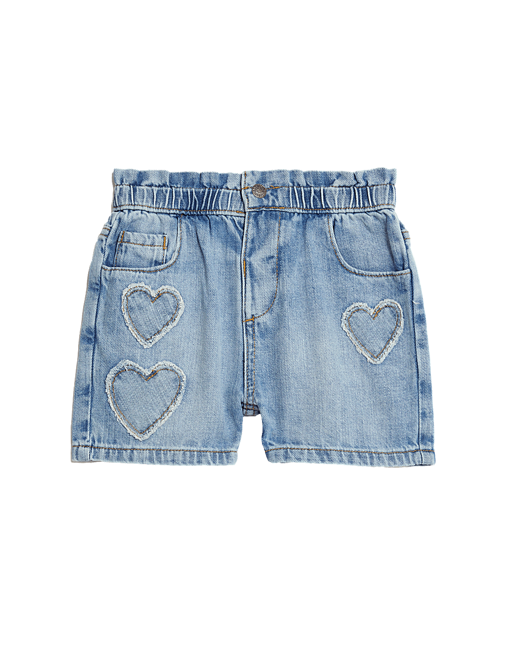 Denim Heart Shorts