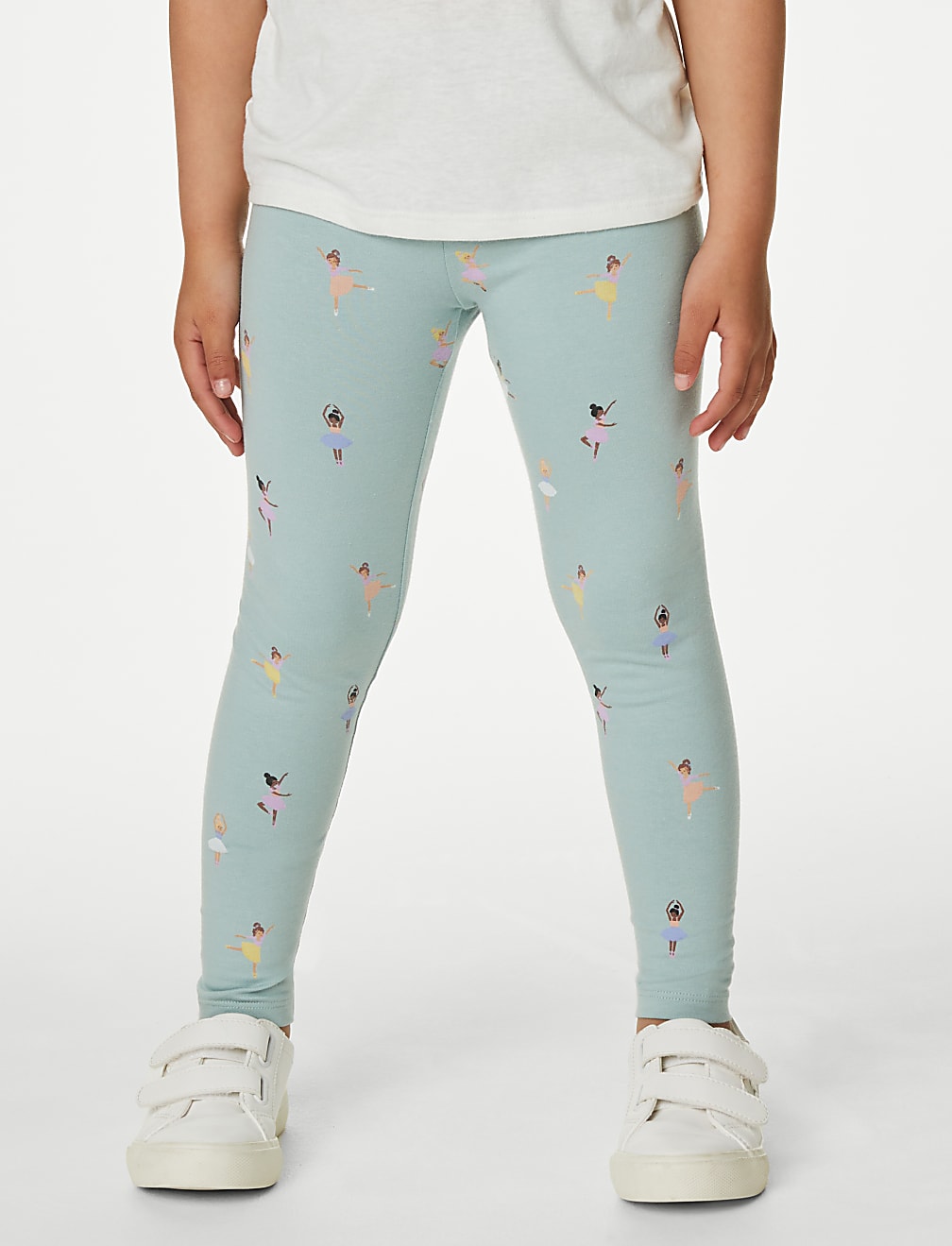 5pk Cotton Rich Ballet Leggings (2-8 Yrs)