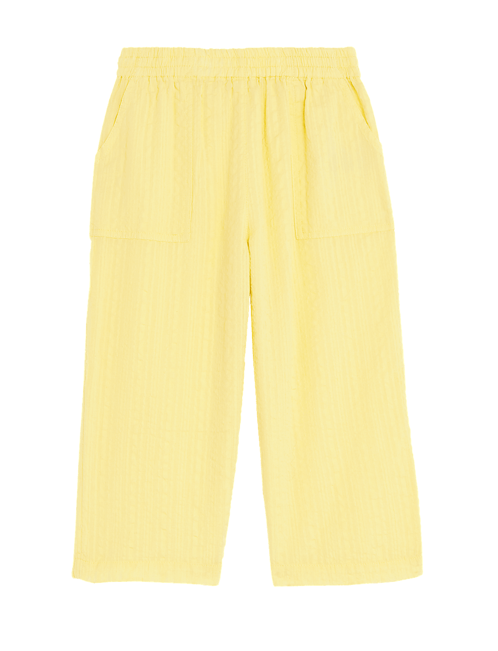 Pure Cotton Wide Leg Trousers