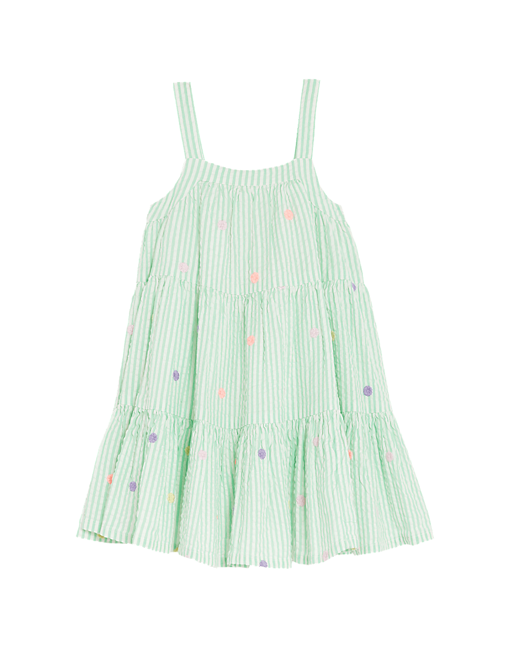 Pure Cotton Striped Dress