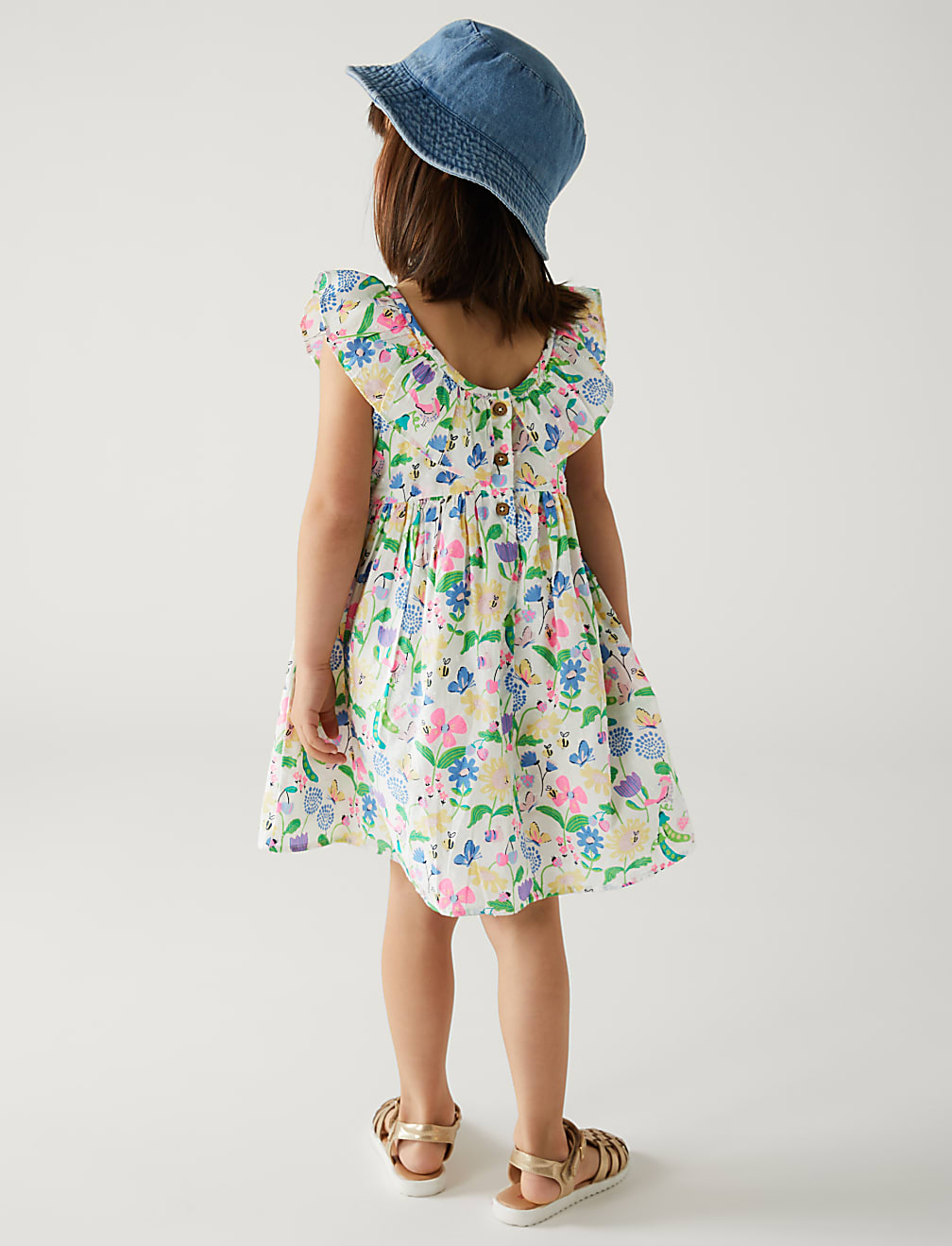 Pure Cotton Garden Floral Dress
