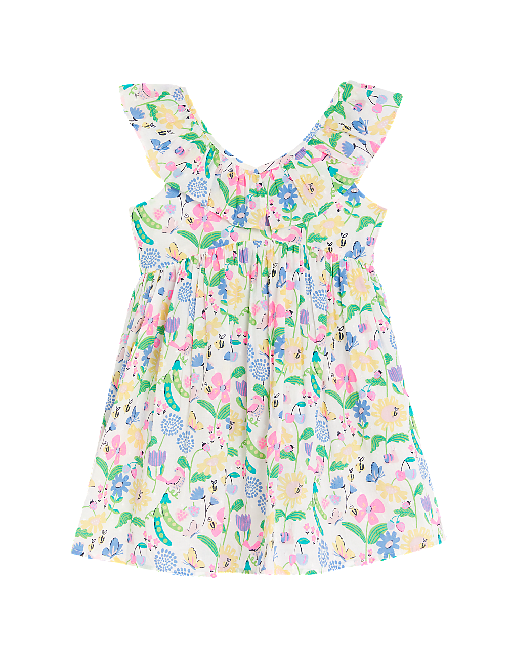 Pure Cotton Garden Floral Dress