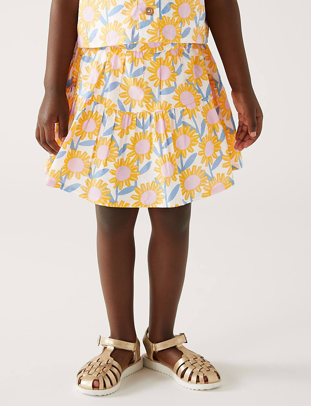 Pure Cotton Floral Skort (2-8 Yrs)
