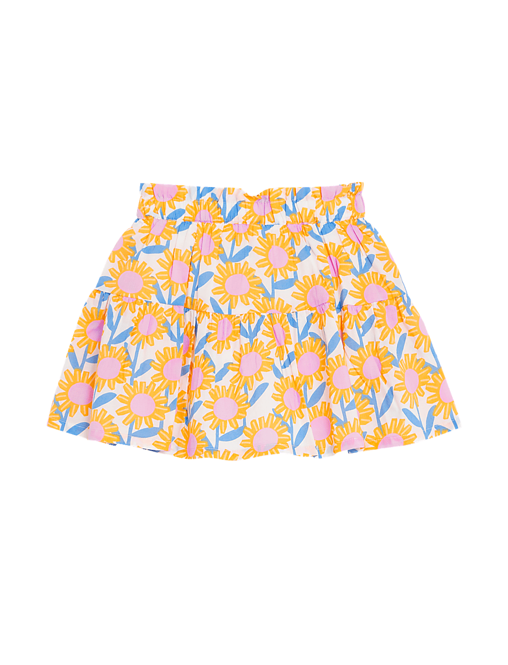 Pure Cotton Floral Skort (2-8 Yrs)
