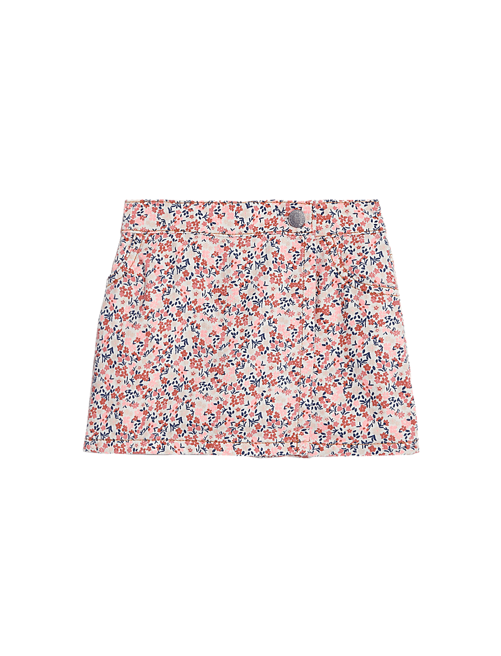 Denim Floral Skort (2-8 Yrs)