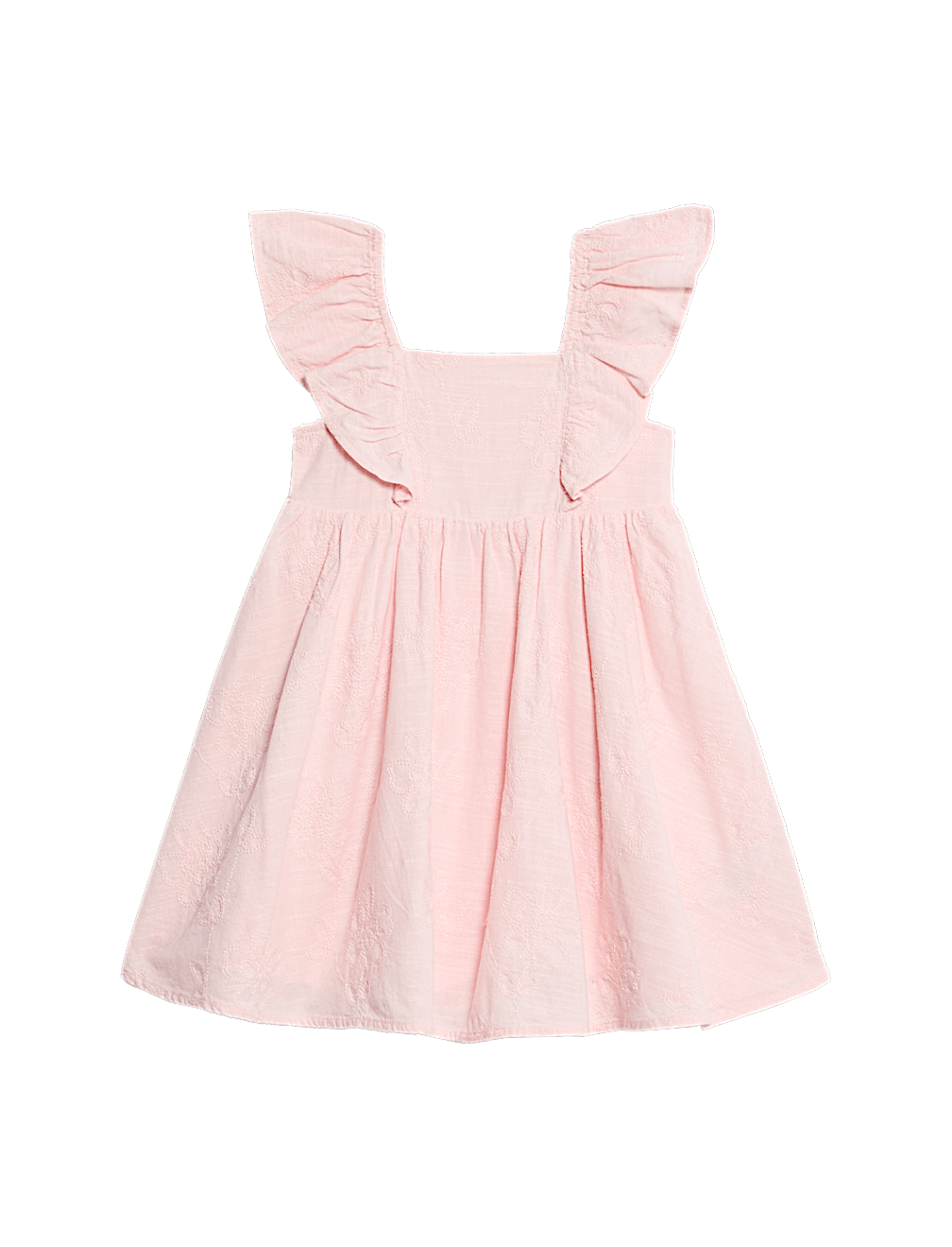 Pure Cotton Embroidered Dress (2-10 Yrs)
