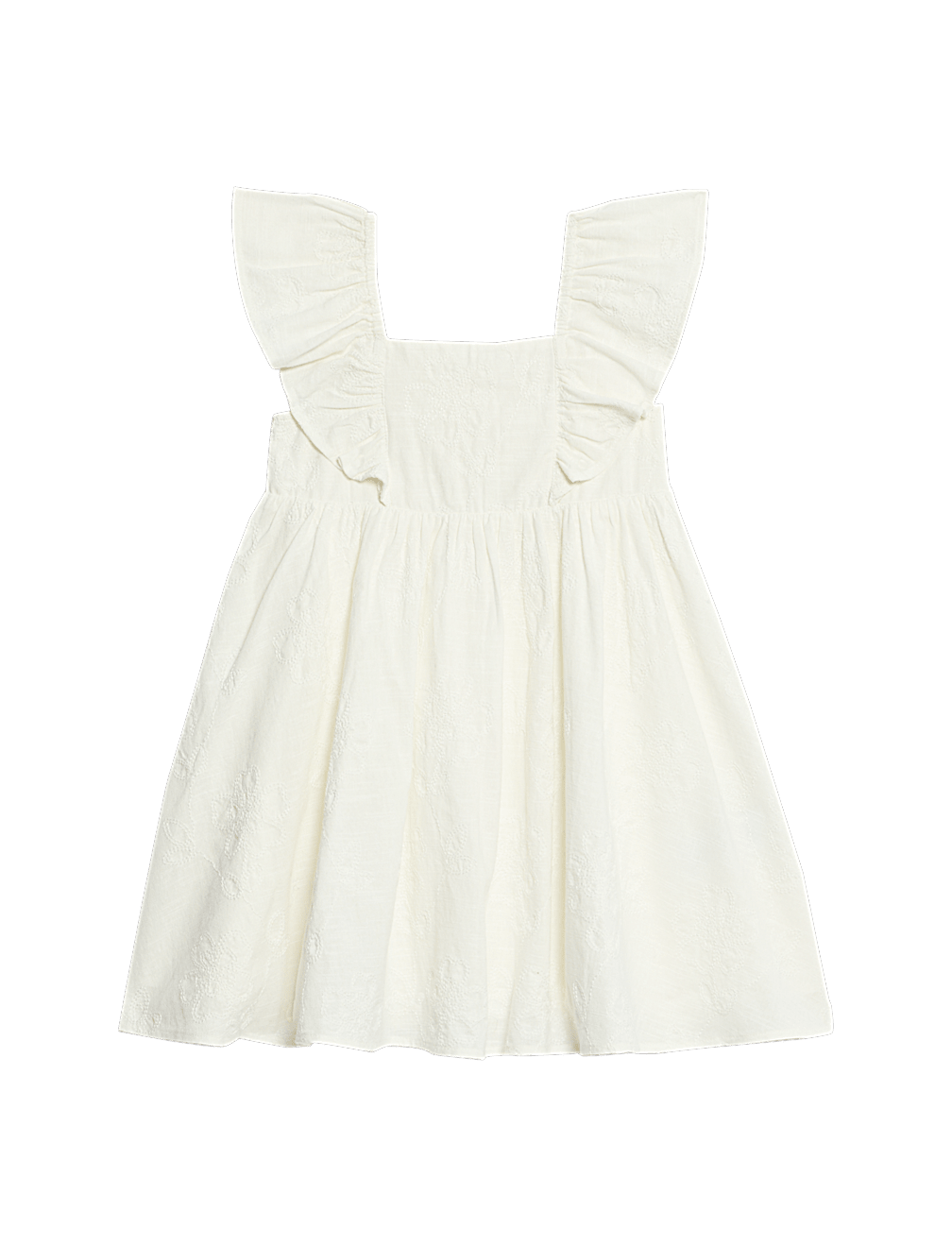 Pure Cotton Embroidered Dress (2-10 Yrs)
