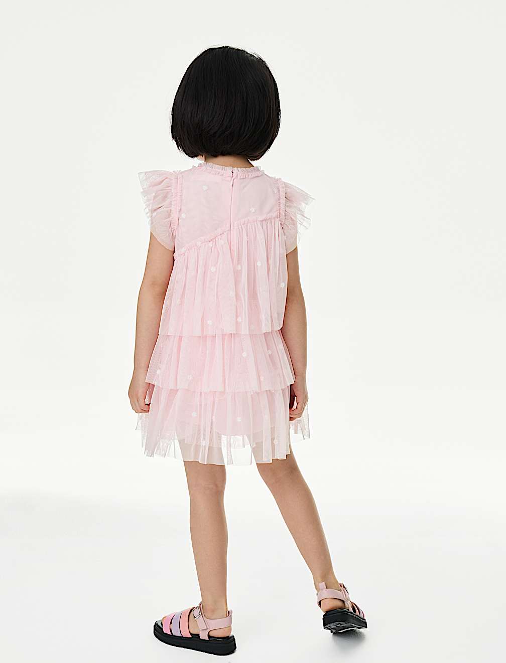 Embroidered Tulle Dress (2-16 Yrs)