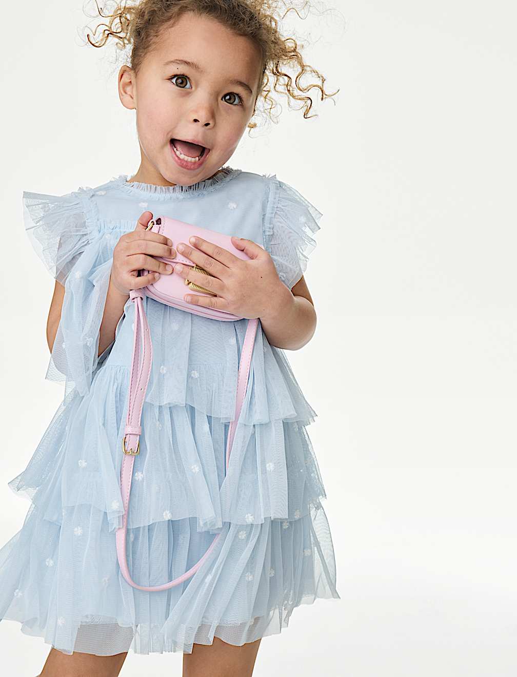 Embroidered Tulle Dress (2-16 Yrs)