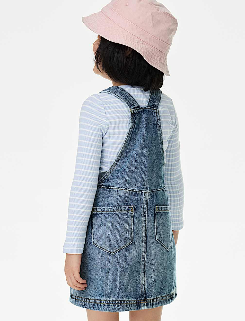 2pc Cotton Rich Denim Pinafore Outfit (2-10 Yrs)