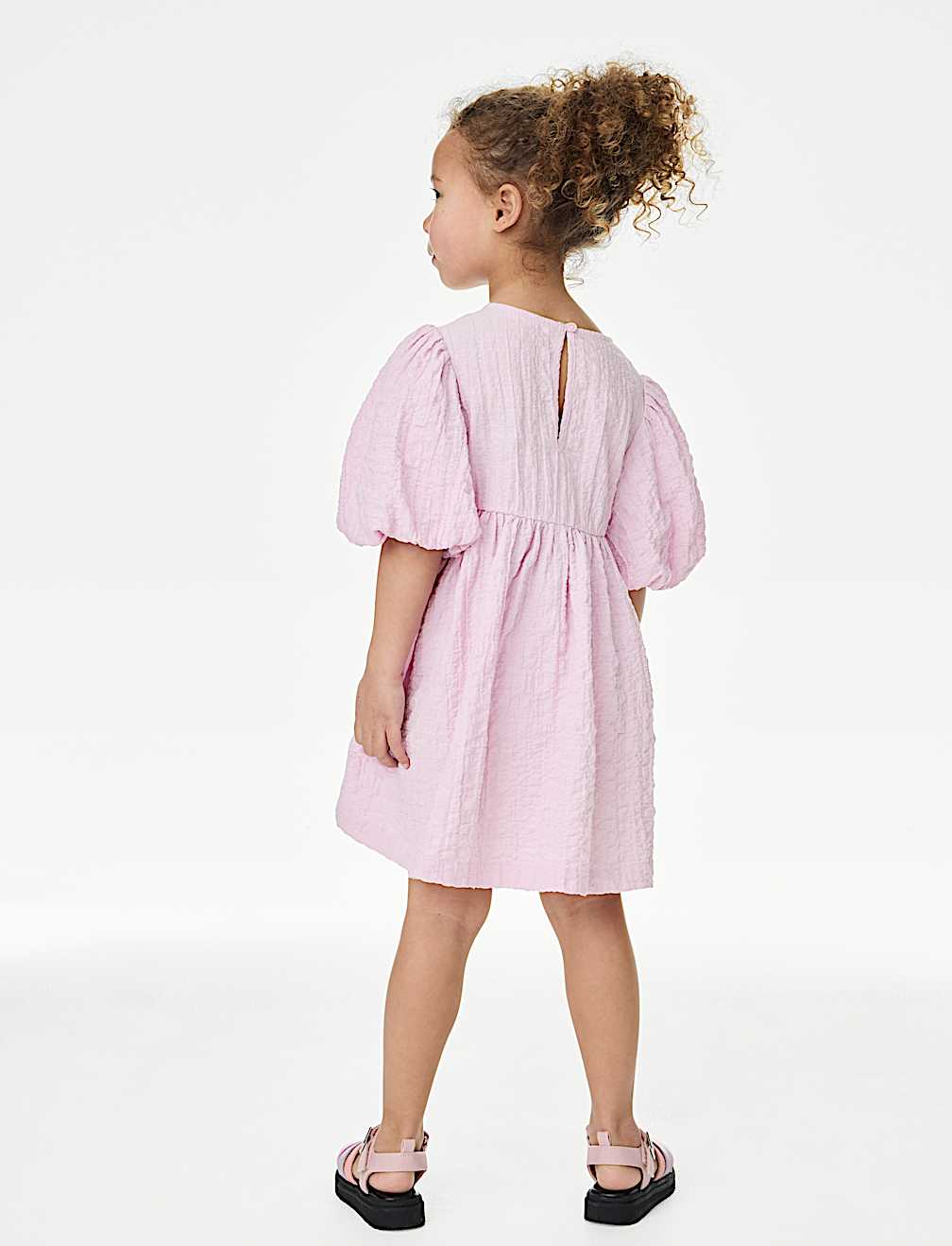 Pure Cotton Bow Dress (2-8 Yrs)
