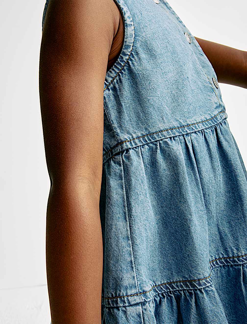 Denim Collared Dress (2-8 Yrs)