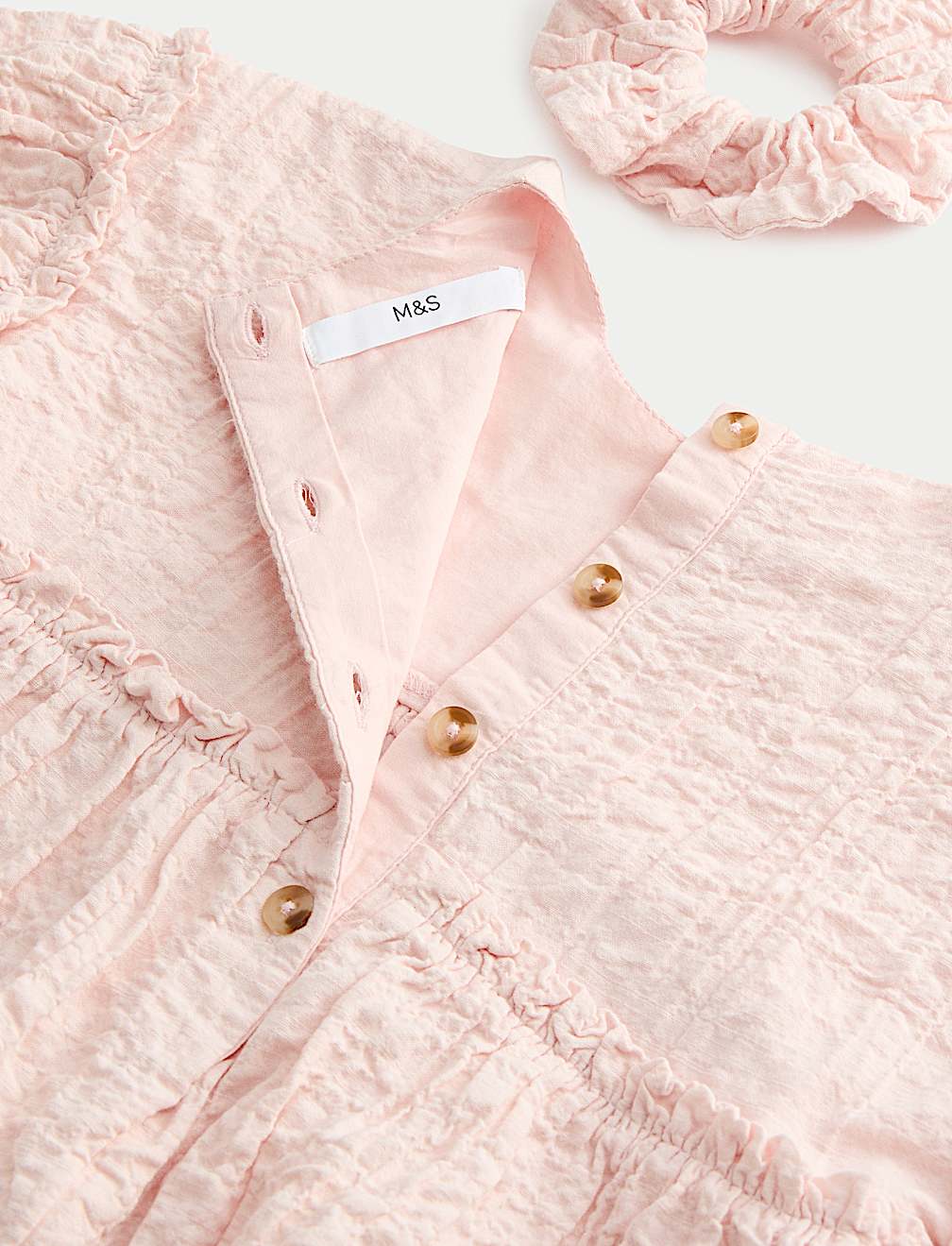 2pc Cotton Rich Tiered Dress with Scrunchie (2-8 Yrs)