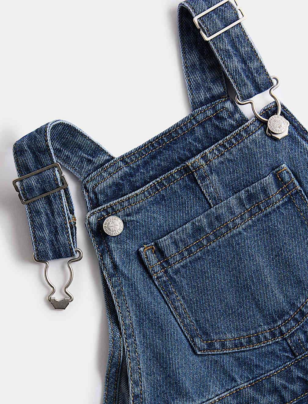 2pc Pure Cotton Denim Pinafore Outfit (2-8 Yrs)