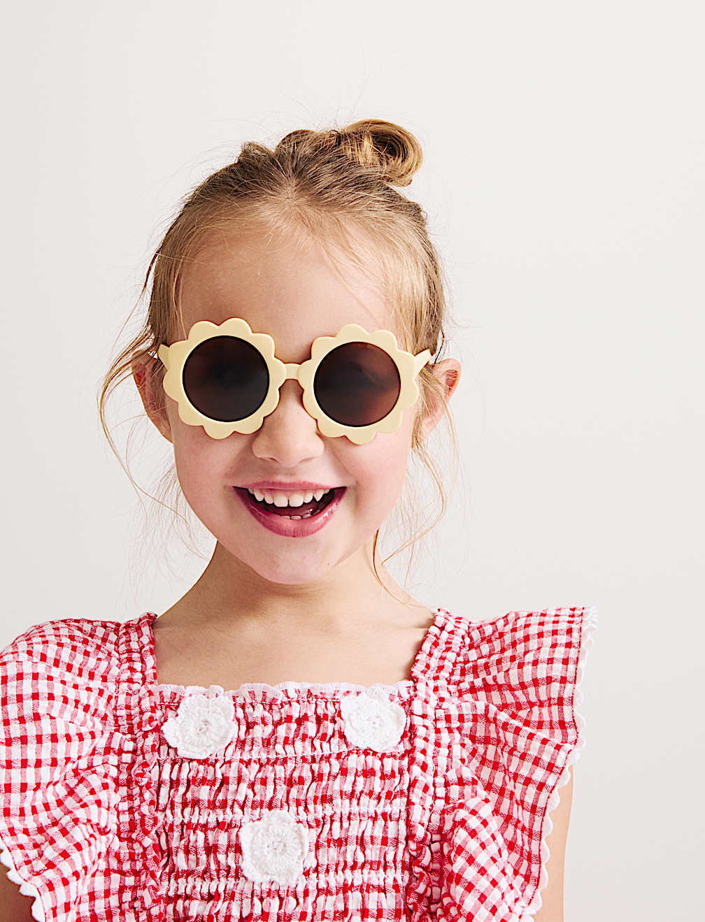 Pure Cotton Gingham Jumpsuit (2-10 Yrs)