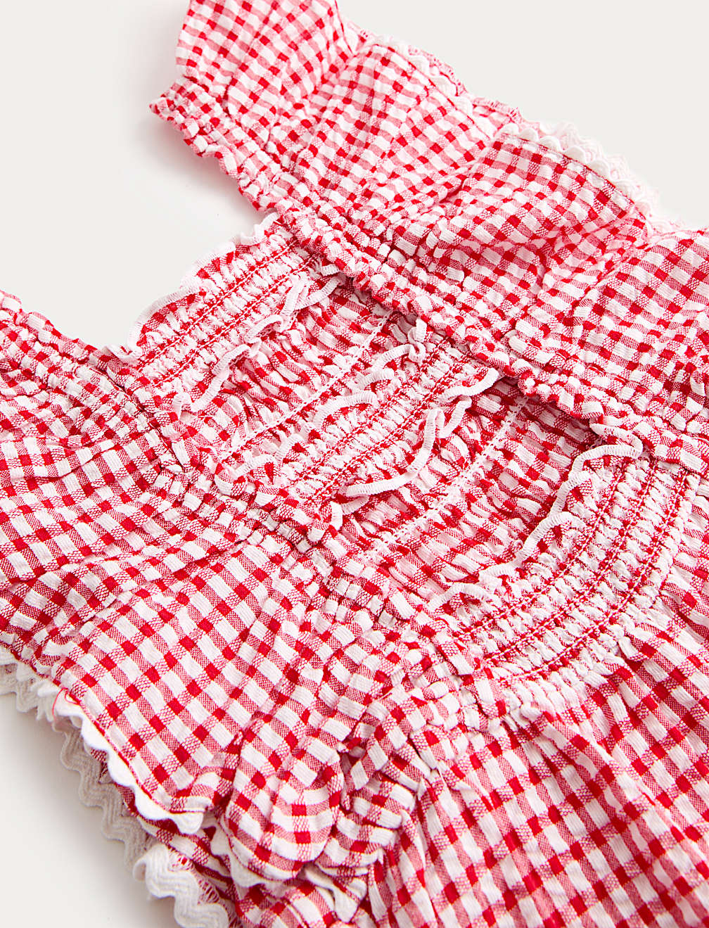 Pure Cotton Gingham Jumpsuit (2-10 Yrs)