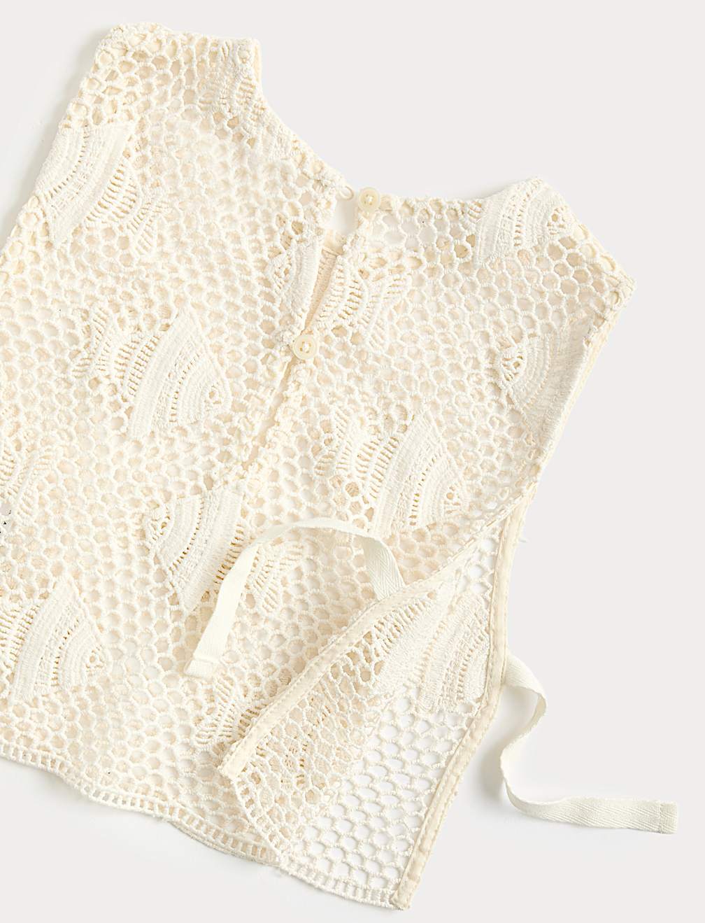 Pure Cotton Crochet Fish Sleeveless Dress (2-10 Yrs)